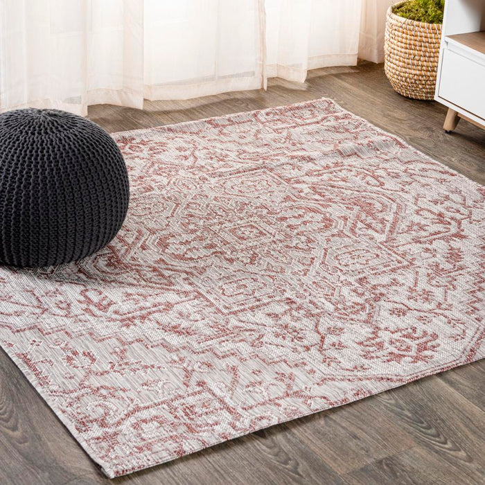 Dean Bohemian Medallion Textured Weave Indoor/outdoor Area Rug