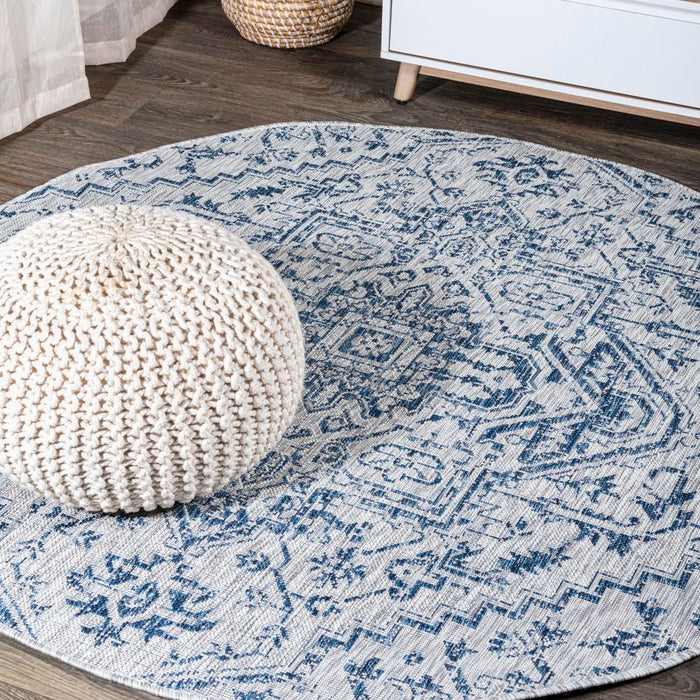 Dean Bohemian Medallion Textured Weave Indoor/outdoor Area Rug