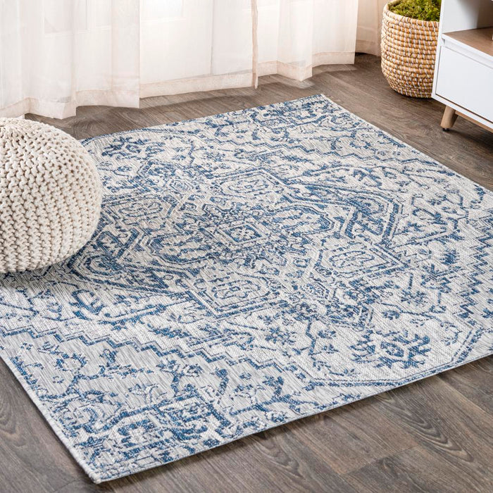 Dean Bohemian Medallion Textured Weave Indoor/outdoor Area Rug