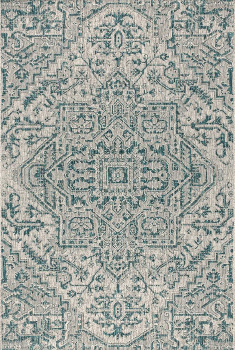 Dean Bohemian Medallion Textured Weave Indoor/outdoor Area Rug