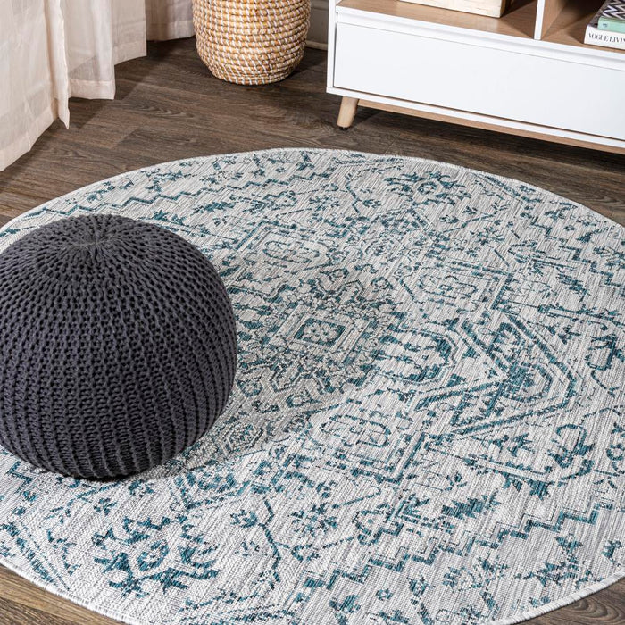 Dean Bohemian Medallion Textured Weave Indoor/outdoor Area Rug