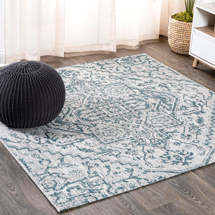 Dean Bohemian Medallion Textured Weave Indoor/outdoor Area Rug