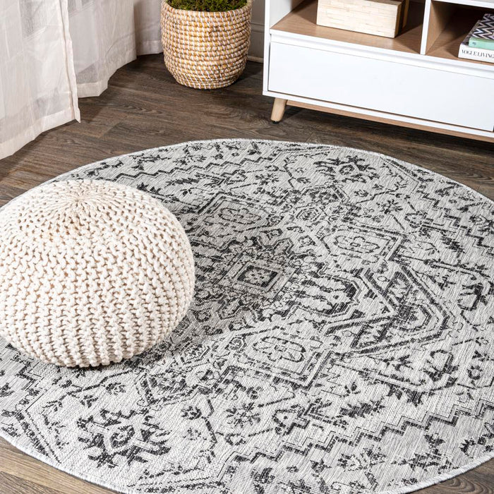 Dean Bohemian Medallion Textured Weave Indoor/outdoor Area Rug