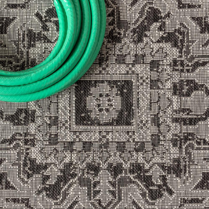 Dean Bohemian Medallion Textured Weave Indoor/outdoor Area Rug