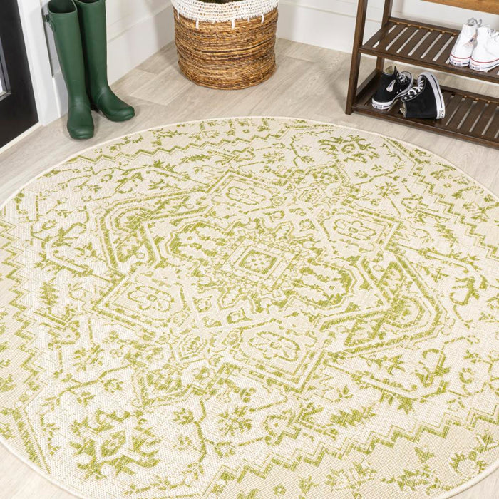 Dean Bohemian Medallion Textured Weave Indoor/outdoor Area Rug