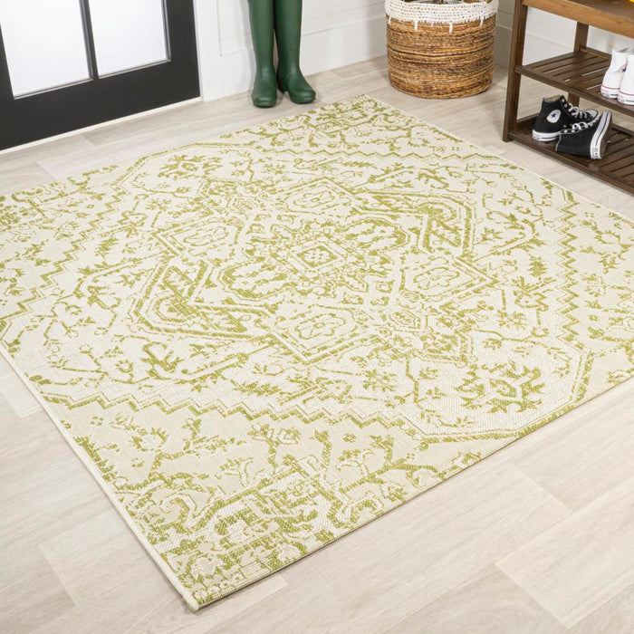 Dean Bohemian Medallion Textured Weave Indoor/outdoor Area Rug