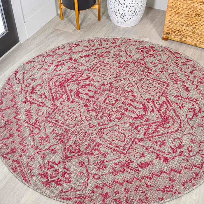 Dean Bohemian Medallion Textured Weave Indoor/outdoor Area Rug