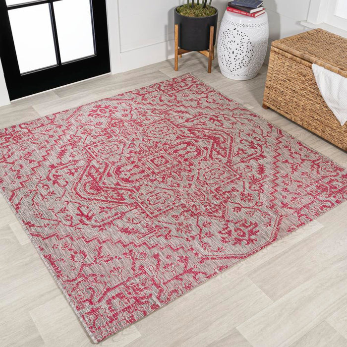 Dean Bohemian Medallion Textured Weave Indoor/outdoor Area Rug