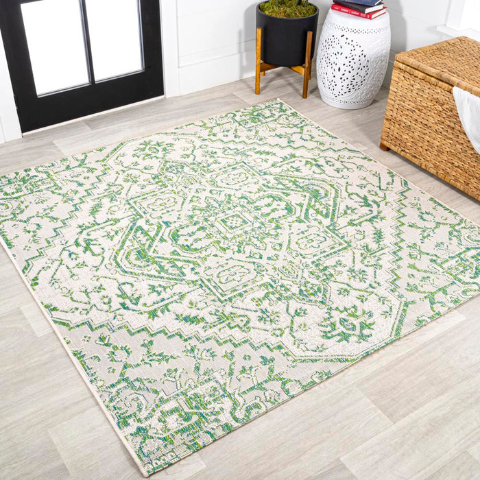 Dean Bohemian Medallion Textured Weave Indoor/outdoor Area Rug