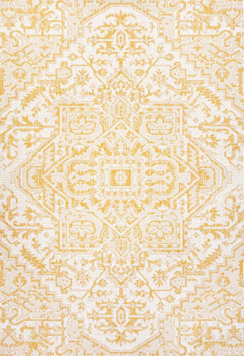 Dean Bohemian Medallion Textured Weave Indoor/outdoor Area Rug