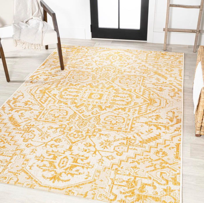 Dean Bohemian Medallion Textured Weave Indoor/outdoor Area Rug