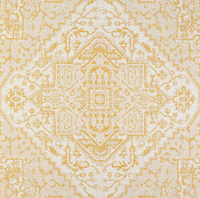 Dean Bohemian Medallion Textured Weave Indoor/outdoor Area Rug