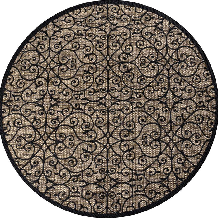 Travis Vintage Filigree Textured Weave Indoor/outdoor Area Rug