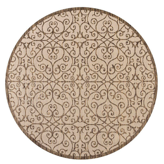 Travis Vintage Filigree Textured Weave Indoor/outdoor Area Rug