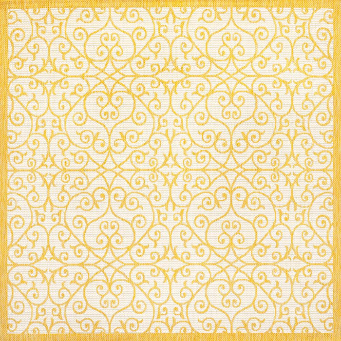 Travis Vintage Filigree Textured Weave Indoor/outdoor Area Rug