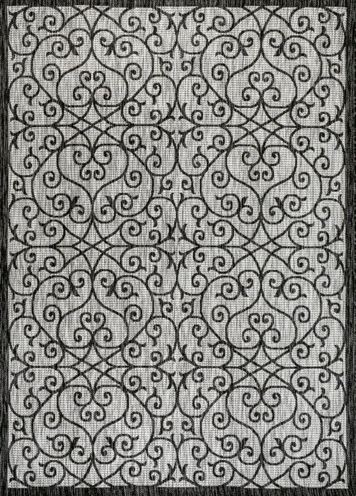 Travis Vintage Filigree Textured Weave Indoor/outdoor Area Rug