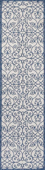 Travis Vintage Filigree Textured Weave Indoor/outdoor Area Rug