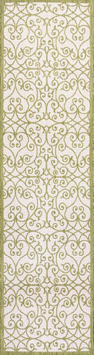 Travis Vintage Filigree Textured Weave Indoor/outdoor Area Rug