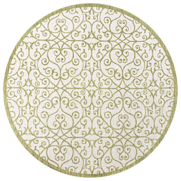 Travis Vintage Filigree Textured Weave Indoor/outdoor Area Rug