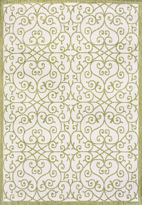 Travis Vintage Filigree Textured Weave Indoor/outdoor Area Rug