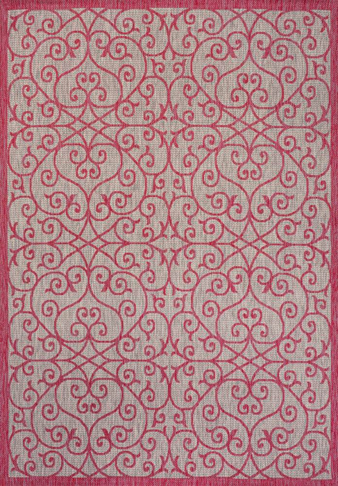 Travis Vintage Filigree Textured Weave Indoor/outdoor Area Rug