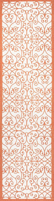 Travis Vintage Filigree Textured Weave Indoor/outdoor Area Rug