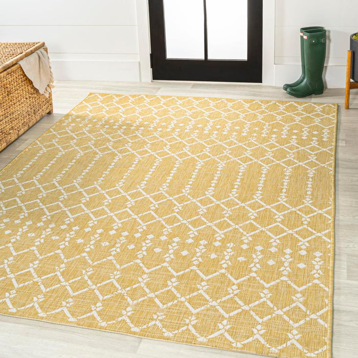 Dean Moroccan Geometric Textured Weave Indoor/outdoor Area Rug