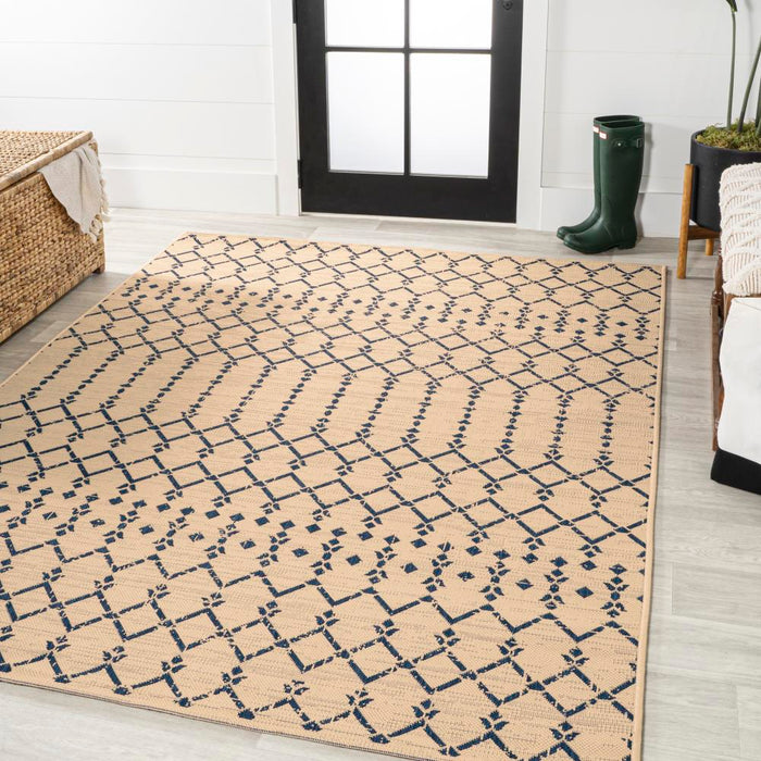 Dean Moroccan Geometric Textured Weave Indoor/outdoor Area Rug