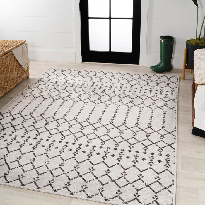 Dean Moroccan Geometric Textured Weave Indoor/outdoor Area Rug