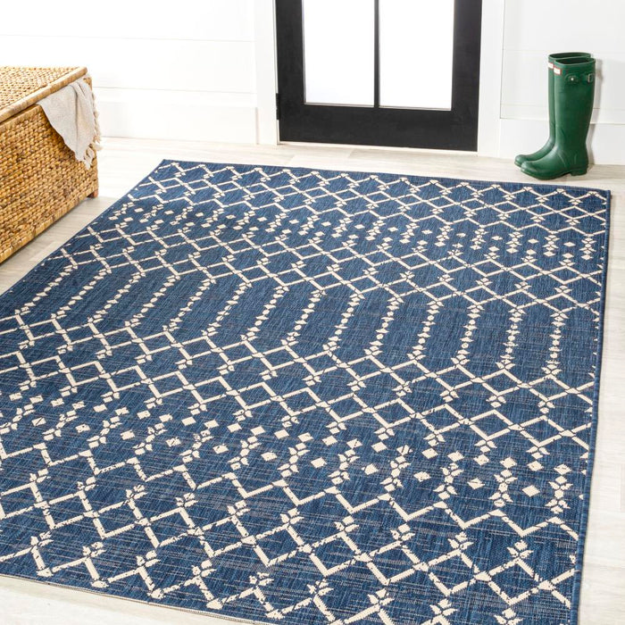 Dean Moroccan Geometric Textured Weave Indoor/outdoor Area Rug