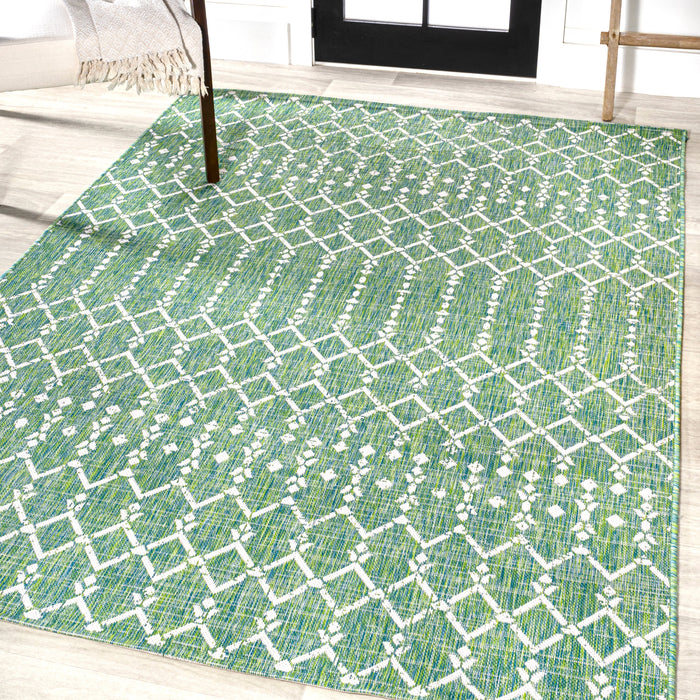 Dean Moroccan Geometric Textured Weave Indoor/outdoor Area Rug