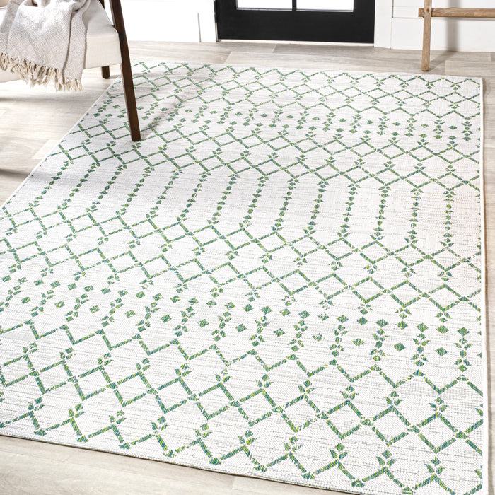 Dean Moroccan Geometric Textured Weave Indoor/outdoor Area Rug