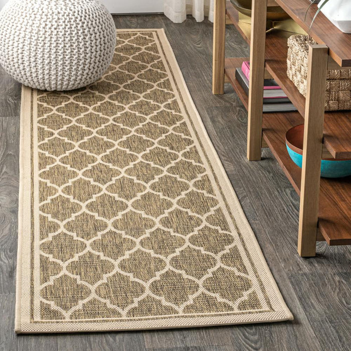 Matthews Moroccan Trellis Textured Weave Indoor/outdoor Area Rug