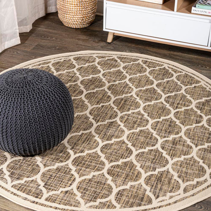 Matthews Moroccan Trellis Textured Weave Indoor/outdoor Area Rug