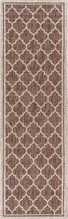 Matthews Moroccan Trellis Textured Weave Indoor/outdoor Area Rug