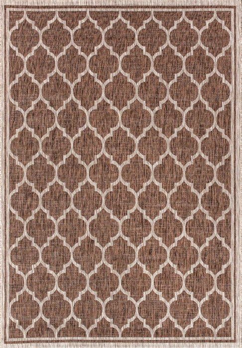 Matthews Moroccan Trellis Textured Weave Indoor/outdoor Area Rug