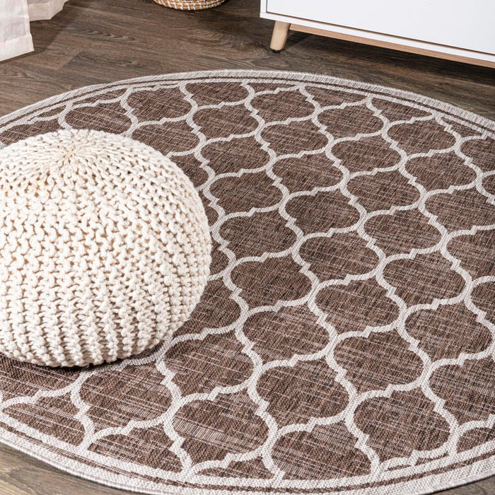 Matthews Moroccan Trellis Textured Weave Indoor/outdoor Area Rug