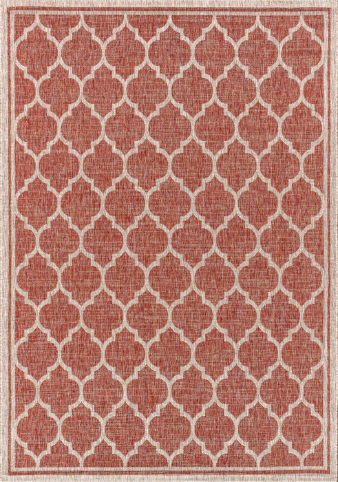 Matthews Moroccan Trellis Textured Weave Indoor/outdoor Area Rug