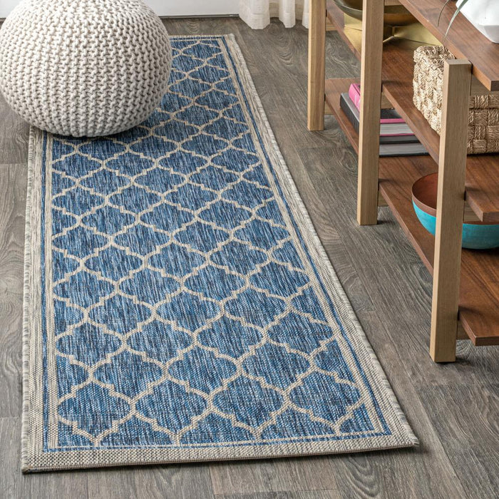 Matthews Moroccan Trellis Textured Weave Indoor/outdoor Area Rug