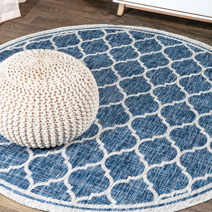 Matthews Moroccan Trellis Textured Weave Indoor/outdoor Area Rug