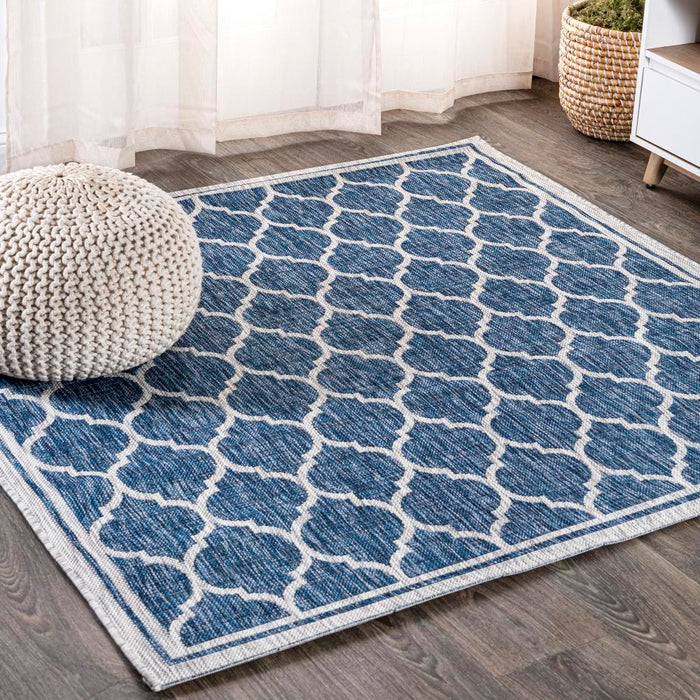 Matthews Moroccan Trellis Textured Weave Indoor/outdoor Area Rug