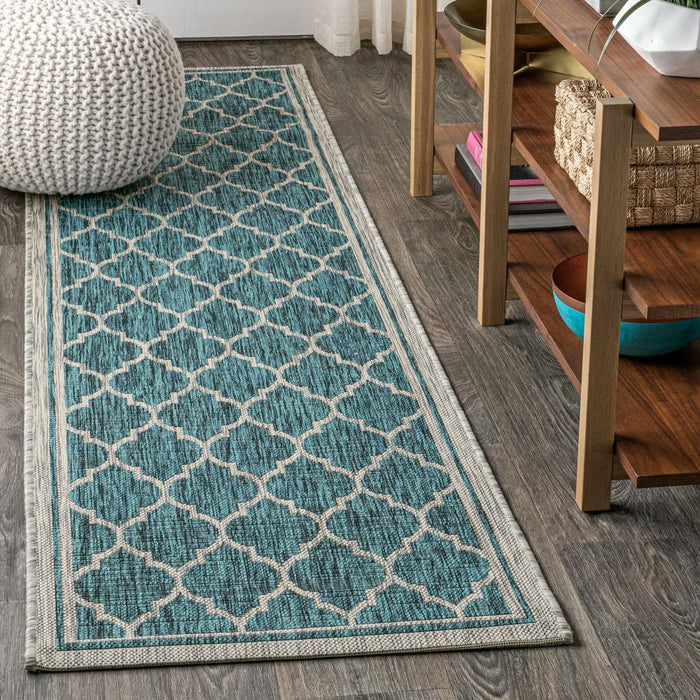 Matthews Moroccan Trellis Textured Weave Indoor/outdoor Area Rug