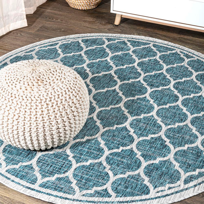 Matthews Moroccan Trellis Textured Weave Indoor/outdoor Area Rug