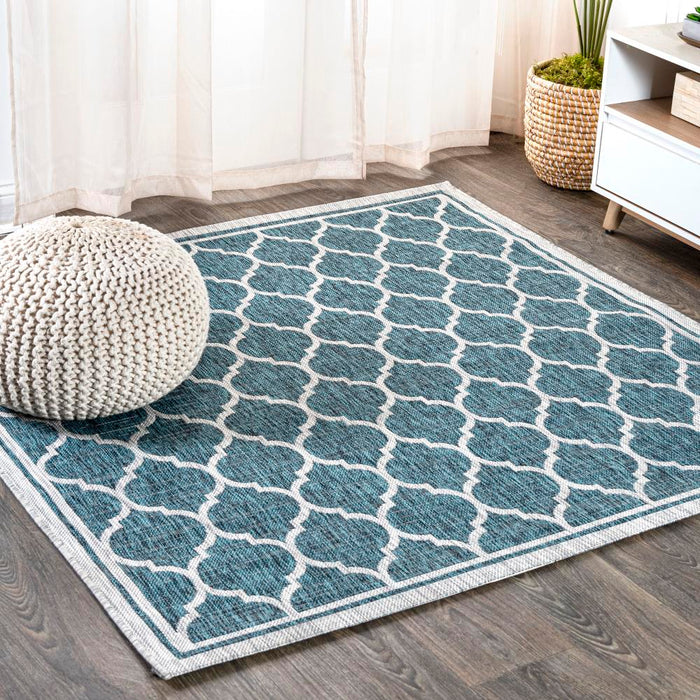 Matthews Moroccan Trellis Textured Weave Indoor/outdoor Area Rug