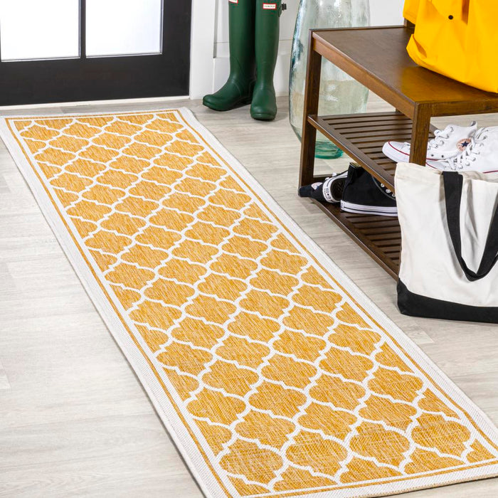 Matthews Moroccan Trellis Textured Weave Indoor/outdoor Area Rug