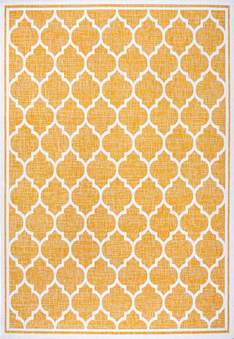 Matthews Moroccan Trellis Textured Weave Indoor/outdoor Area Rug