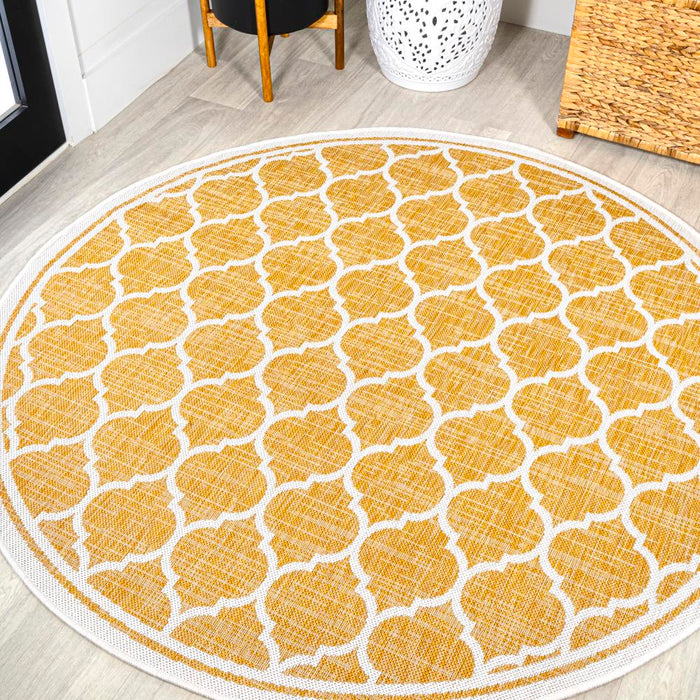 Matthews Moroccan Trellis Textured Weave Indoor/outdoor Area Rug