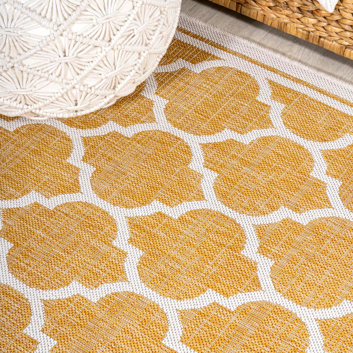 Matthews Moroccan Trellis Textured Weave Indoor/outdoor Area Rug