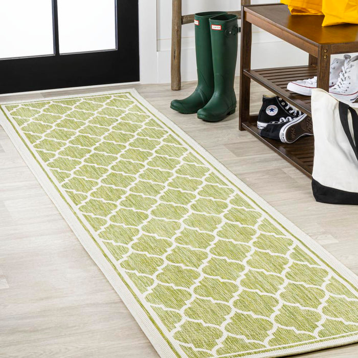 Matthews Moroccan Trellis Textured Weave Indoor/outdoor Area Rug