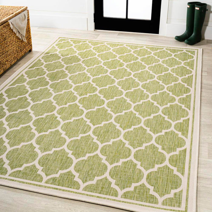 Matthews Moroccan Trellis Textured Weave Indoor/outdoor Area Rug